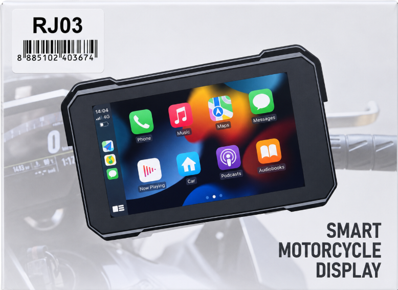 PANTALLA MULTIMEDIA SMART 5´´ PARA MOTOCICLETA CON CARPLAY, ANDROID AUTO