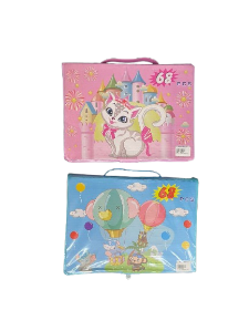 Kit De Arte Pintura Empaque Plastico Con Broche 68 Piezas Celeste