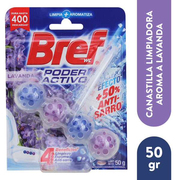 Canastilla Limpiadora Bref De Lavanda - 50 G