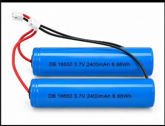 BATERIA RECARGABLE DE LITIO CON CABLE AZUL