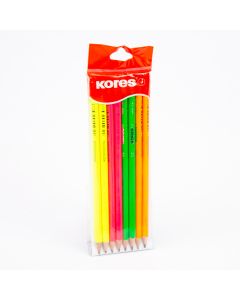 Blister Lápiz Grafito Kores Neón 8und