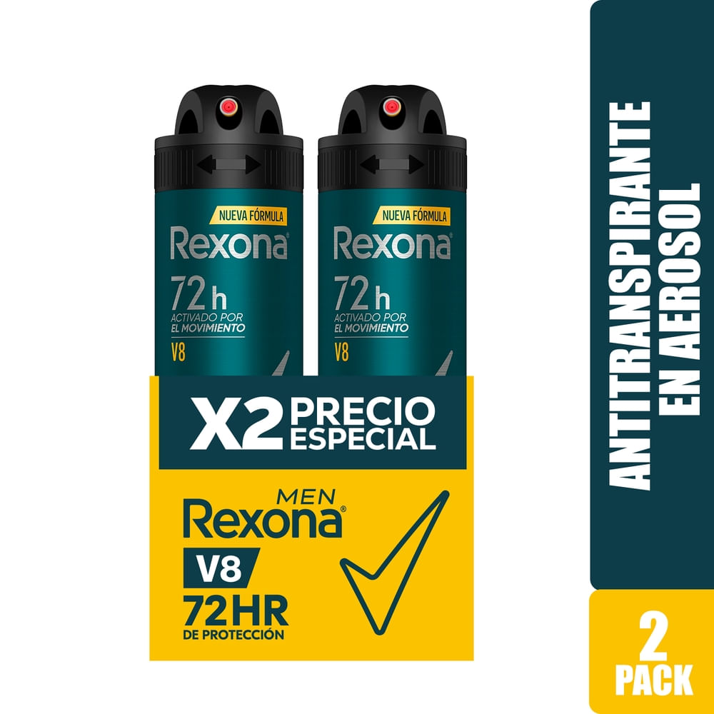 Desodorante Rexona Men Spray 2pack V8 - 180 G