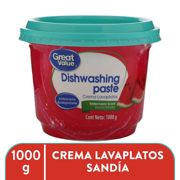 Lavaplatos Great Value Sandia - 1000 G