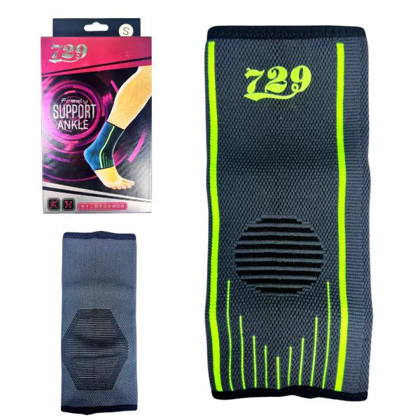 Tobillera Deportiva - Negro/Verde S