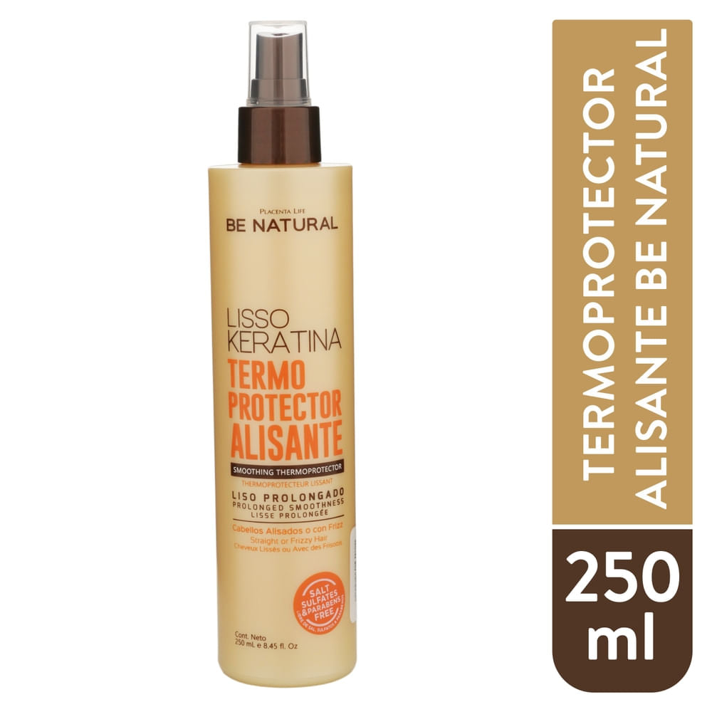 Alisante Termo Protector Be Natural Liso Prolongado - 250 Ml