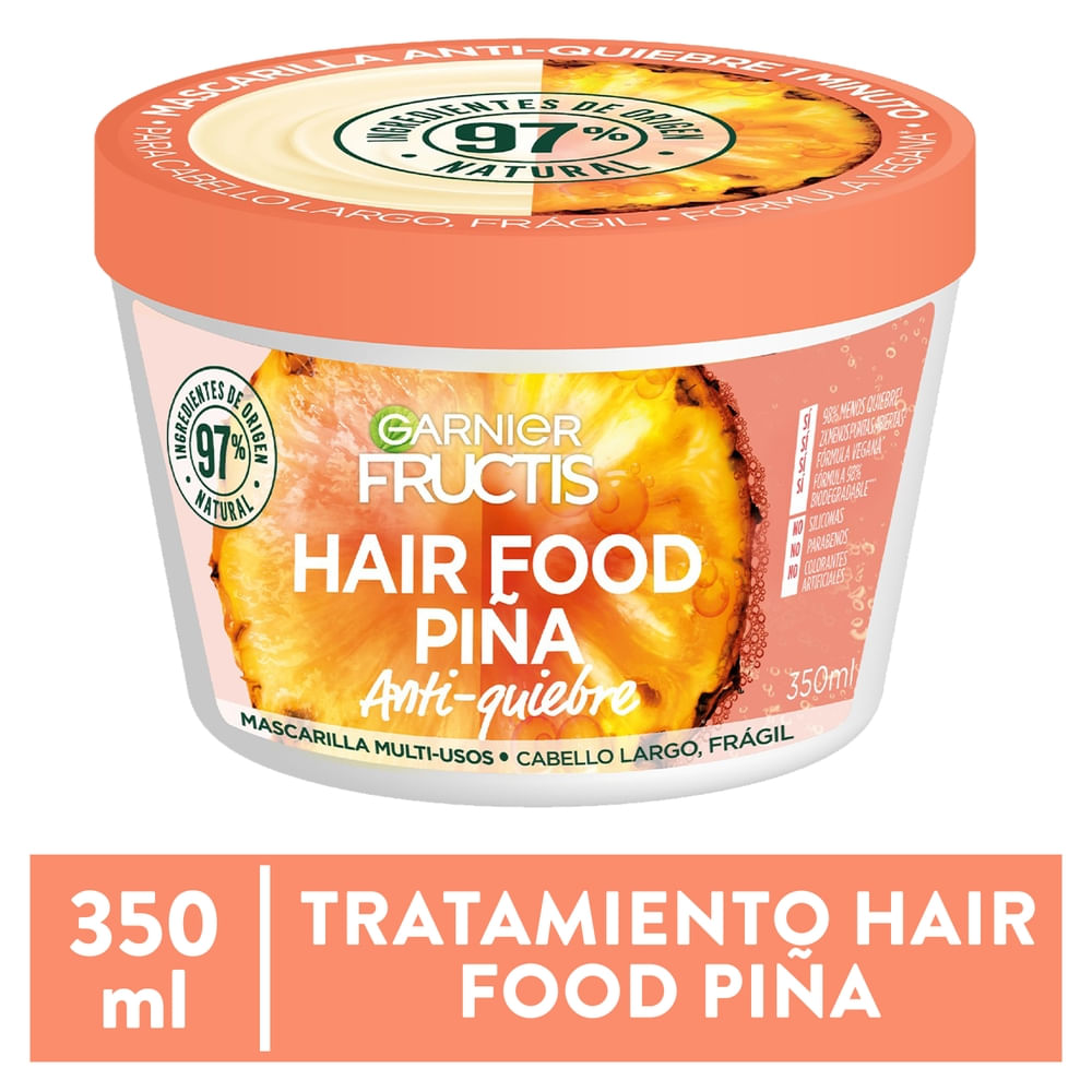 Mascarilla Anti-quiebre Garnier Fructis Hair Food Piña - 350 Ml