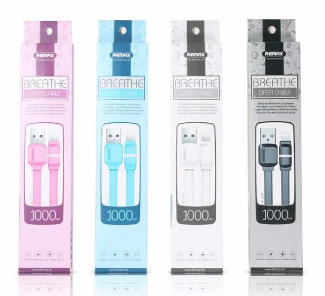 CABLE USB LIGHTNING RC-029I BREATHE REMAX BLANCO