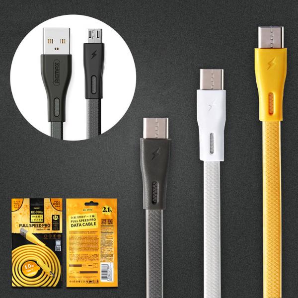 CABLE USB MICRO B RC-090M FULL SPEED PRO REMAX DORADO
