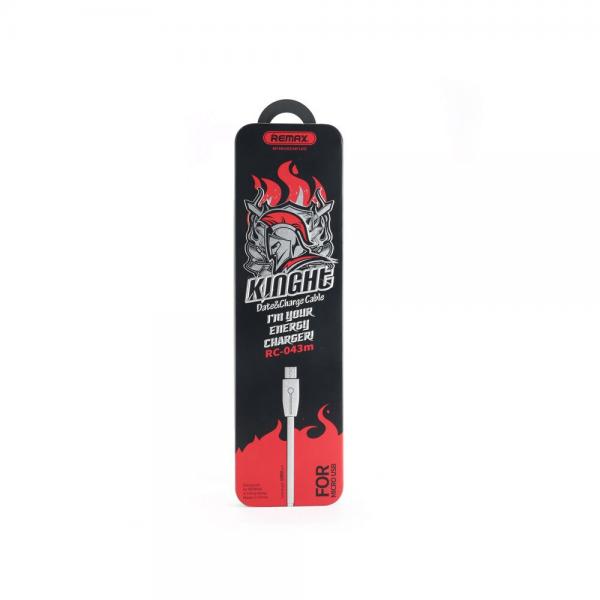 Cable Usb Lightning Rc-043I Kinght Remax Negro