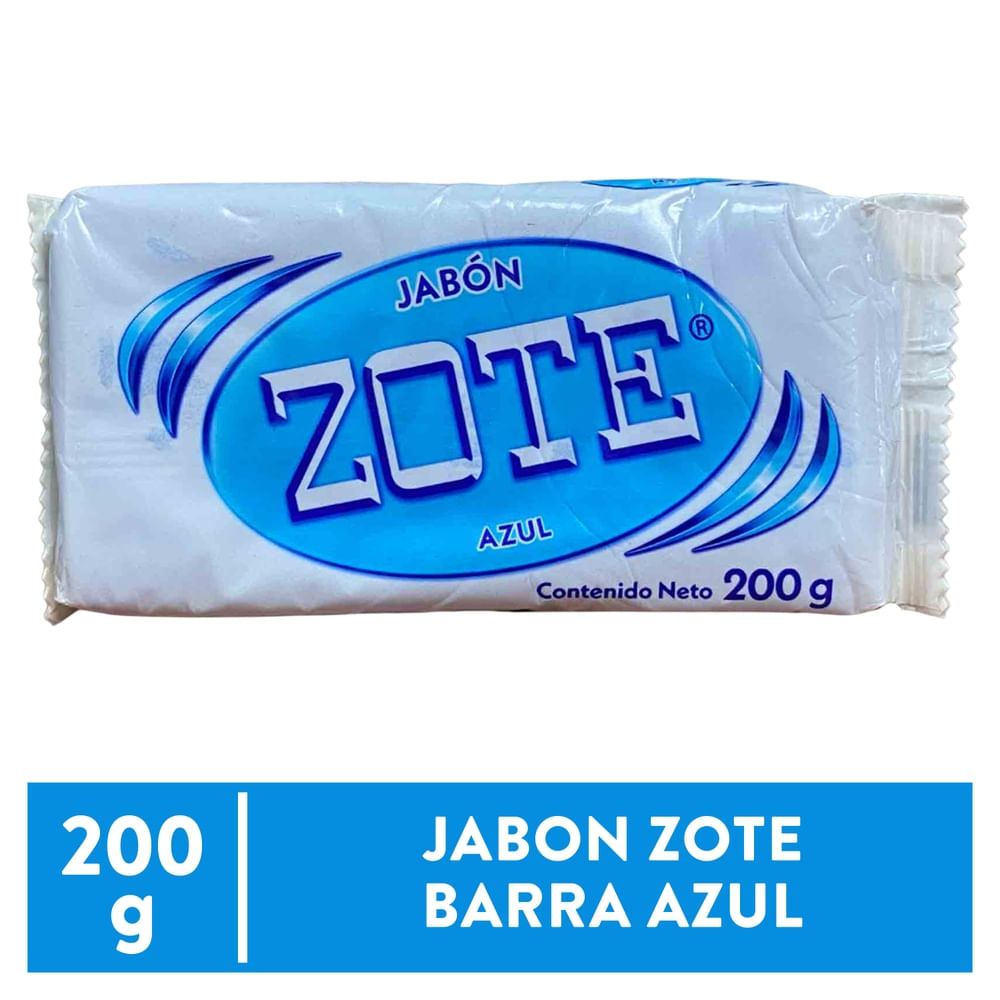 Jabón En Barra Zote Azul -200 G