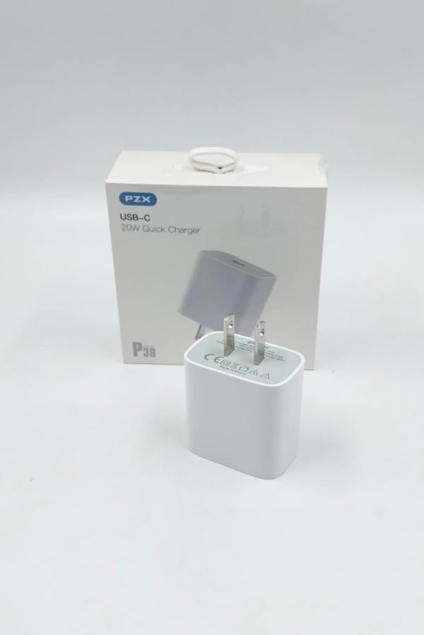 Cubo Cargador Tipo C 20W Modelo P39 Pzx Blanco