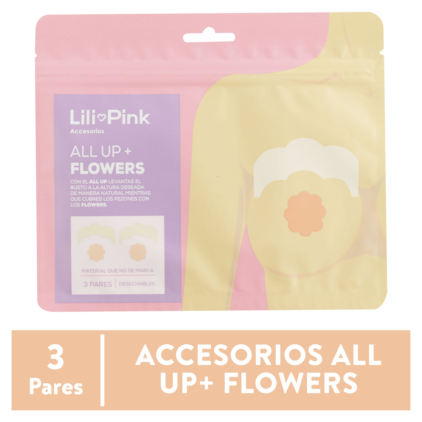 Accesorios Lili Pink All Up Flowers Modelo Ls121017 - 6 Pzas