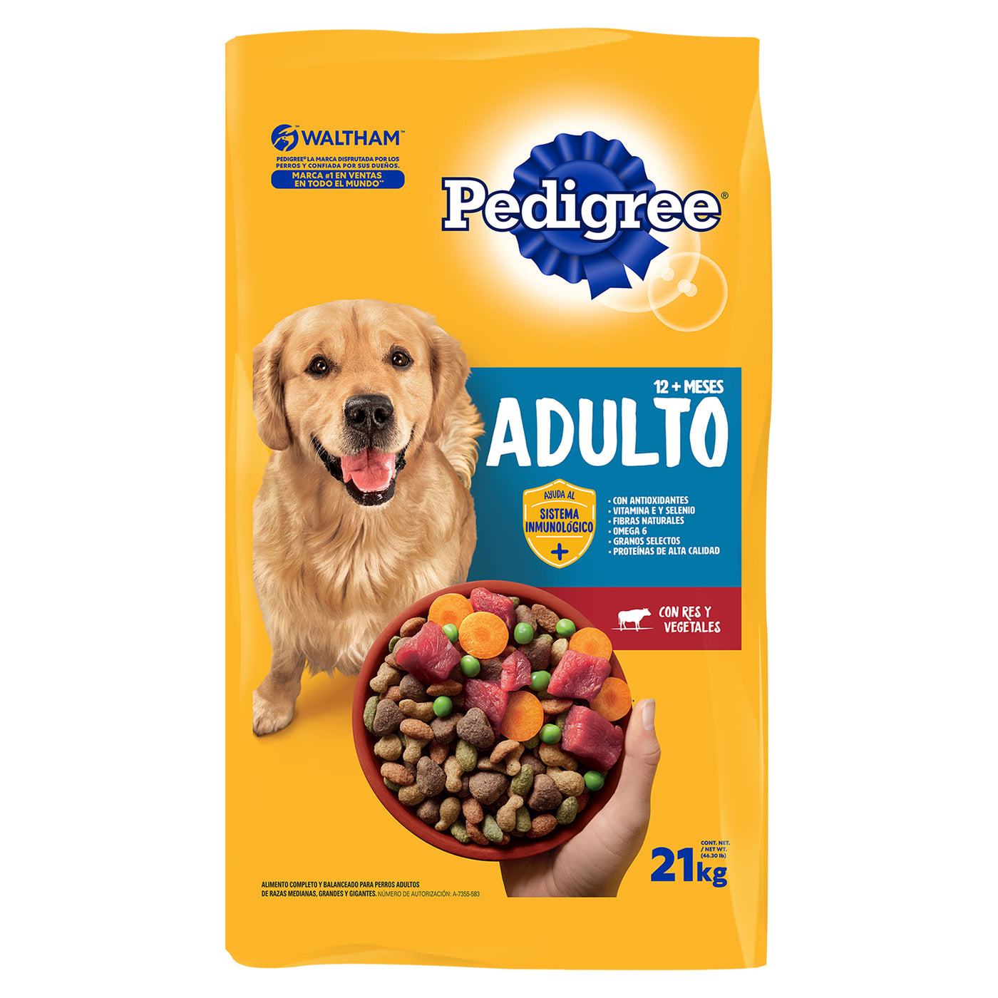 Alimento Seco Pedigree Para Perro Adulto - 21 Kg
