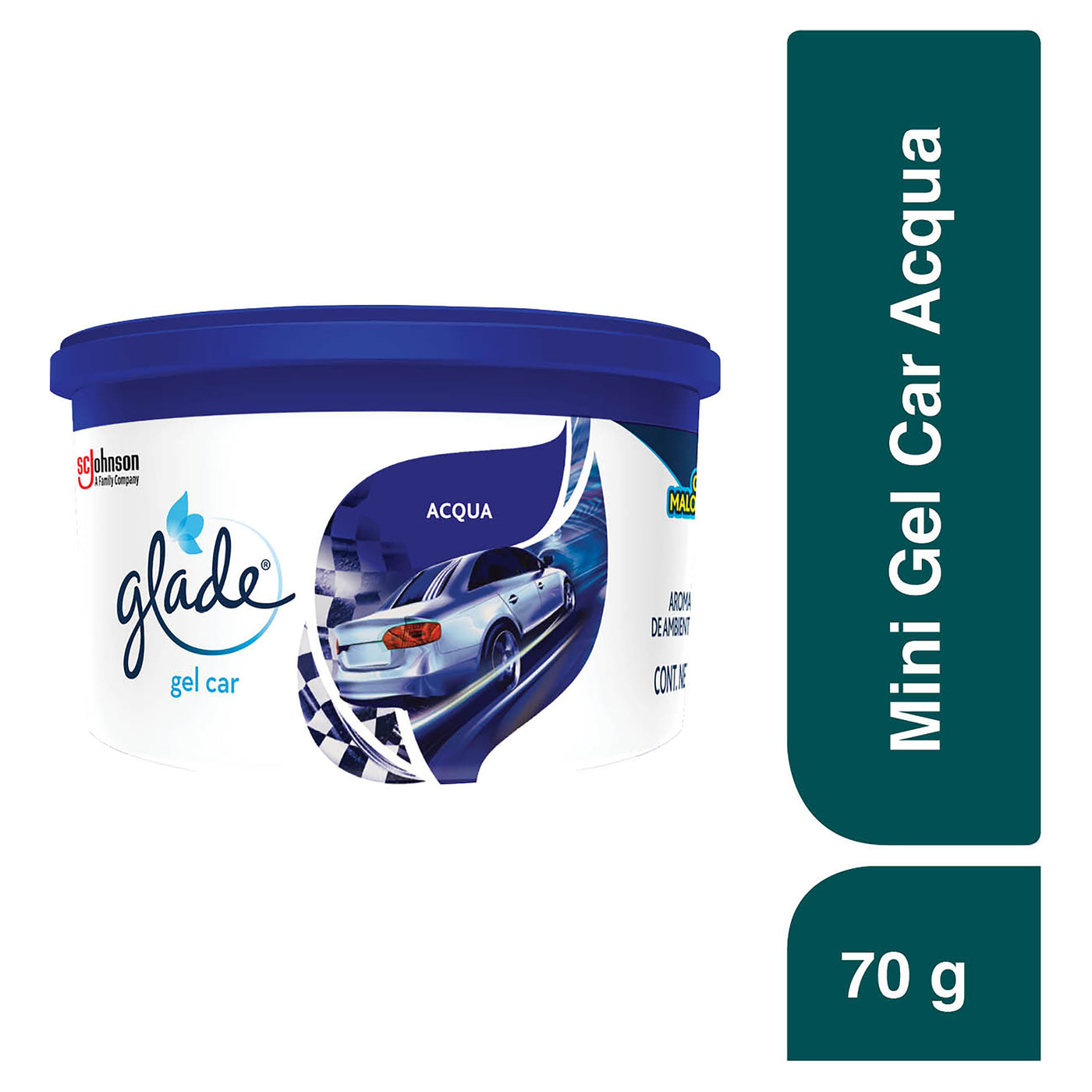 Aromatizante Para Carro Glade En Gel Acqua - 70 G