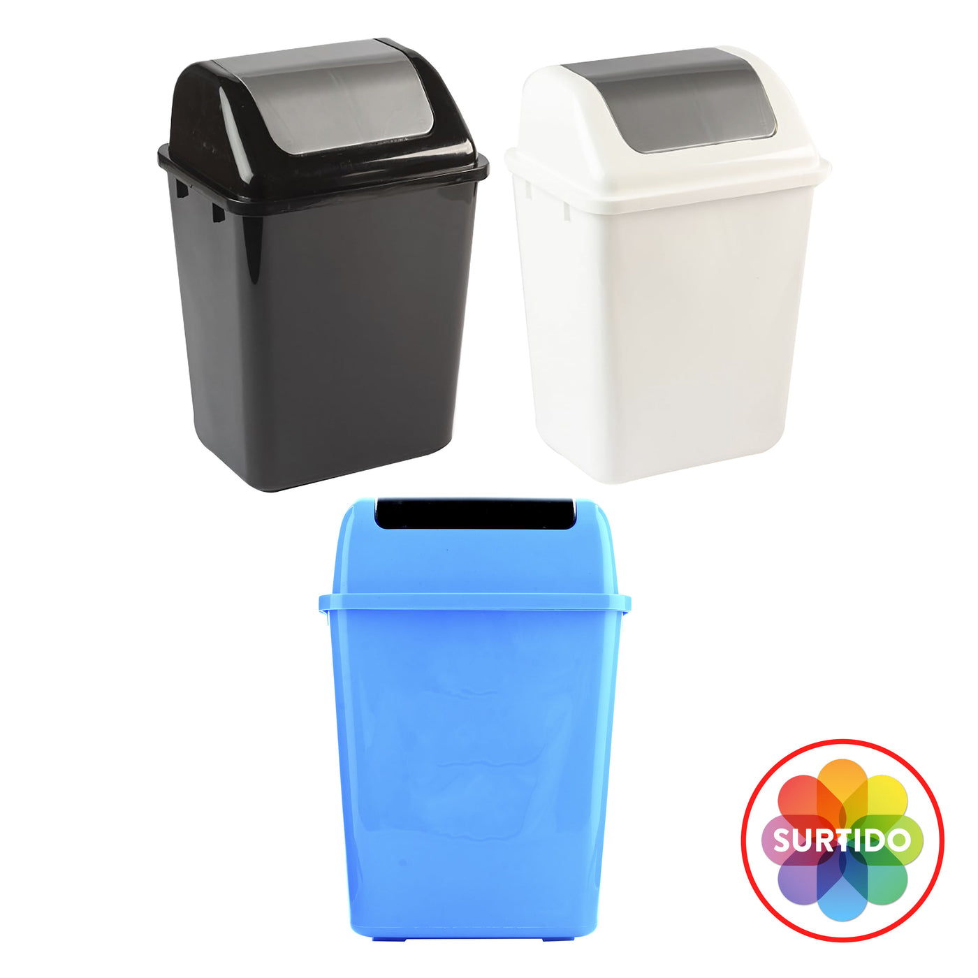 Basurero Uchosa Con Tapa Buzon WM - 8 L