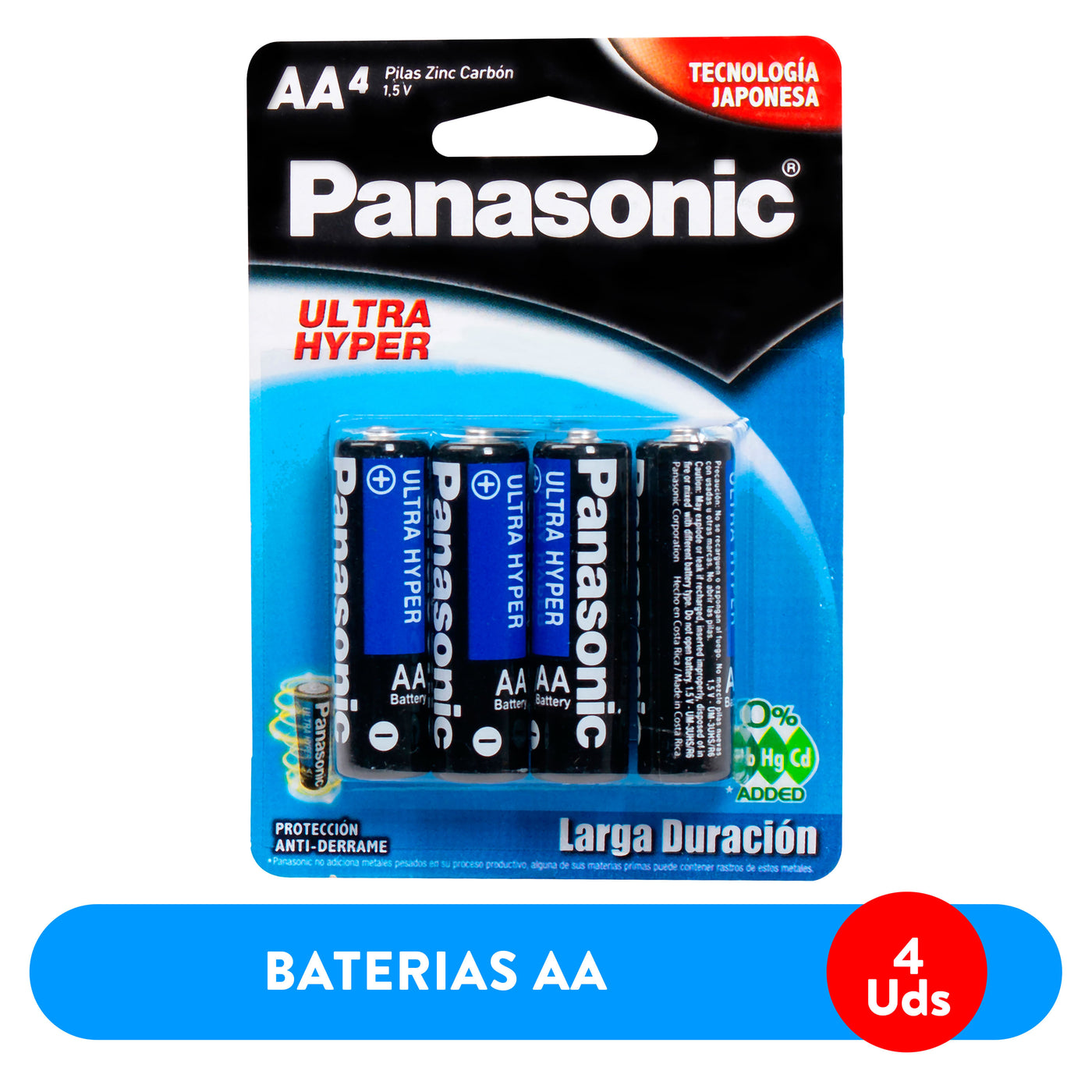 Pilas Panasonic Zinc Carbon AA