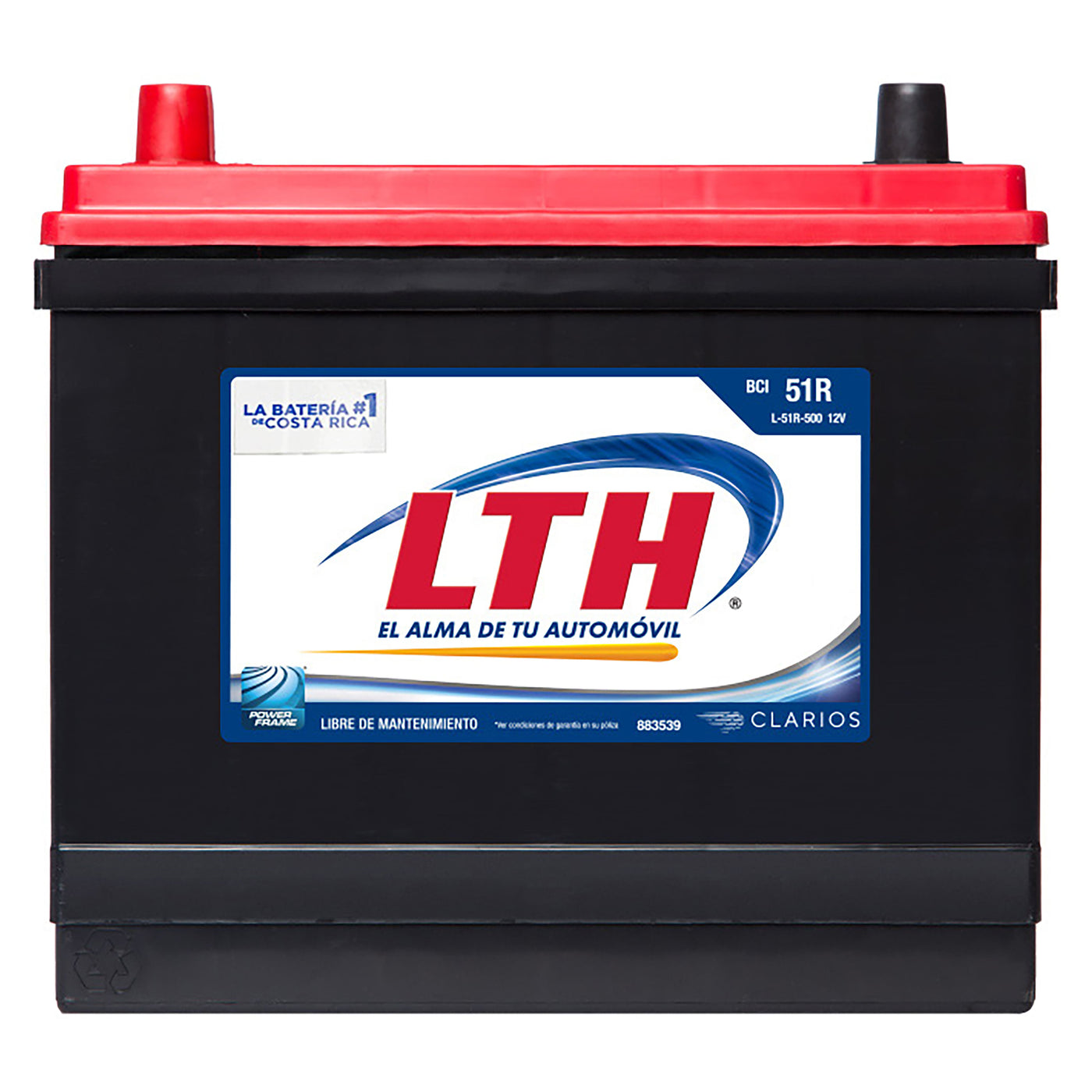 Batería Para Auto LTH 51R 500 AMP 12V