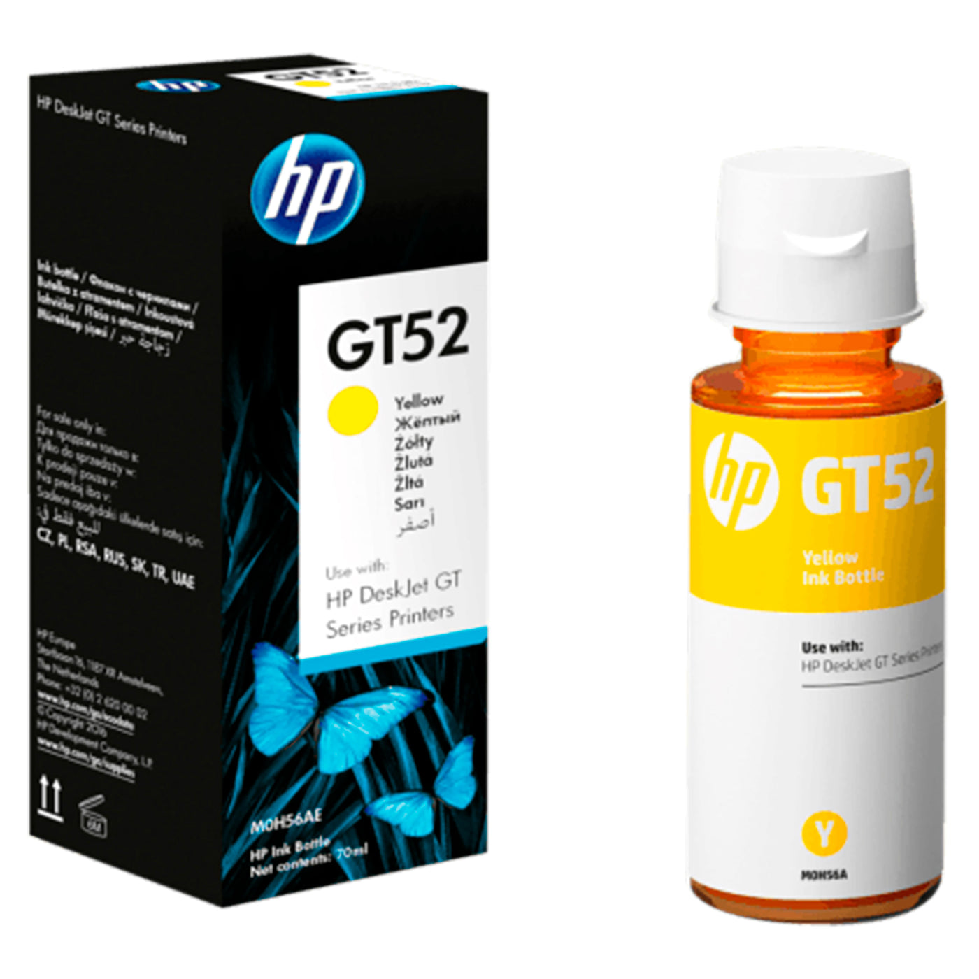 Cartucho HP Gt52 Amarillo Modelo M0h56al