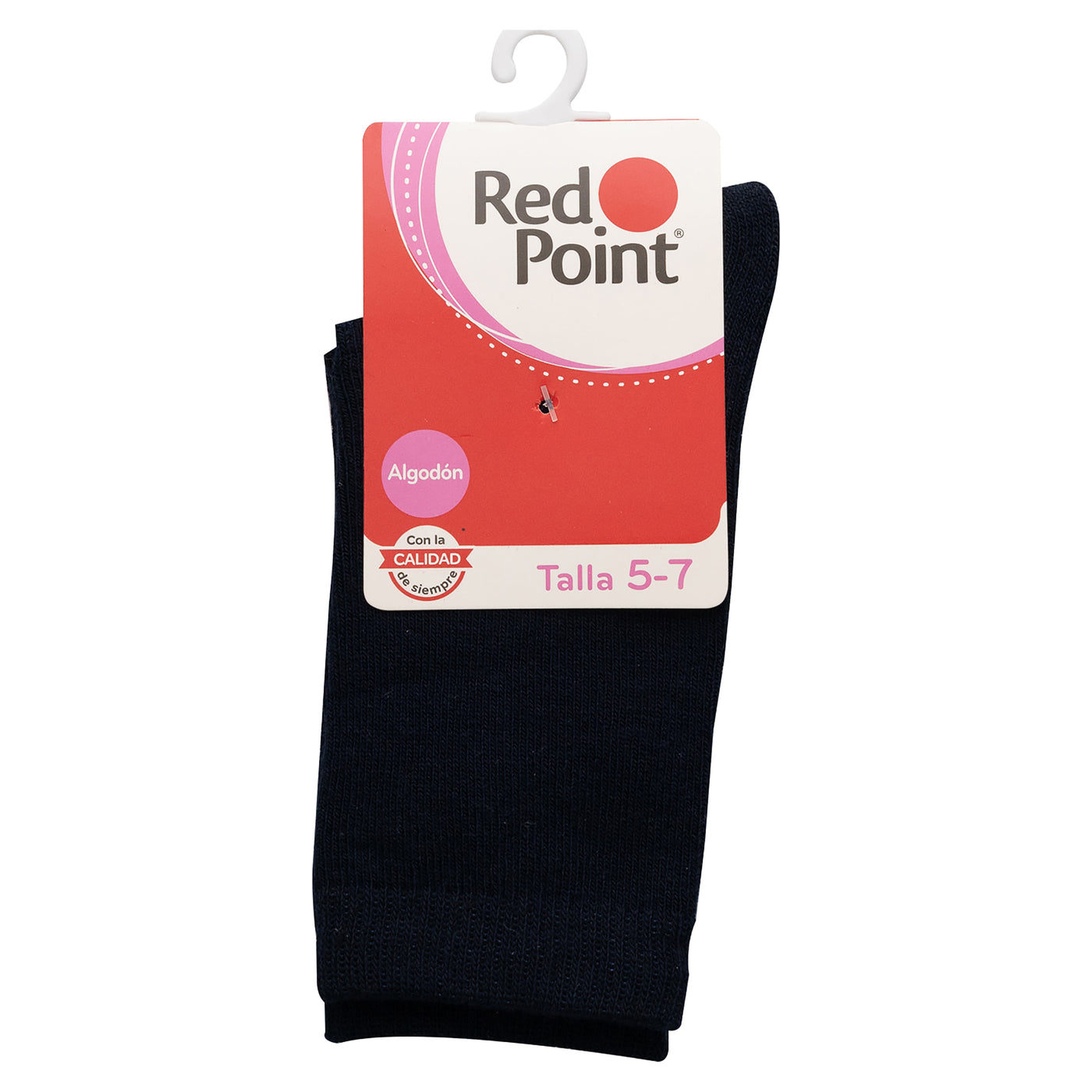 Calcetín Red Point Para Niña, Talla 5-7 Azul