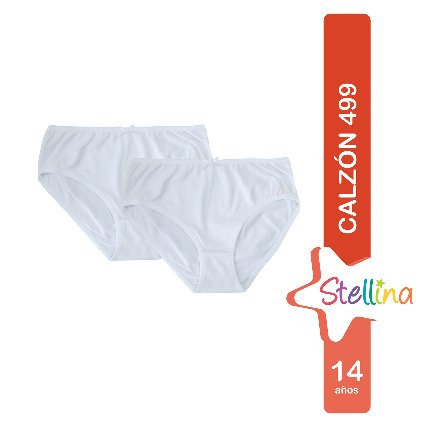 Calzon Stellina, Para Niña- Talla 14 -2 Uds