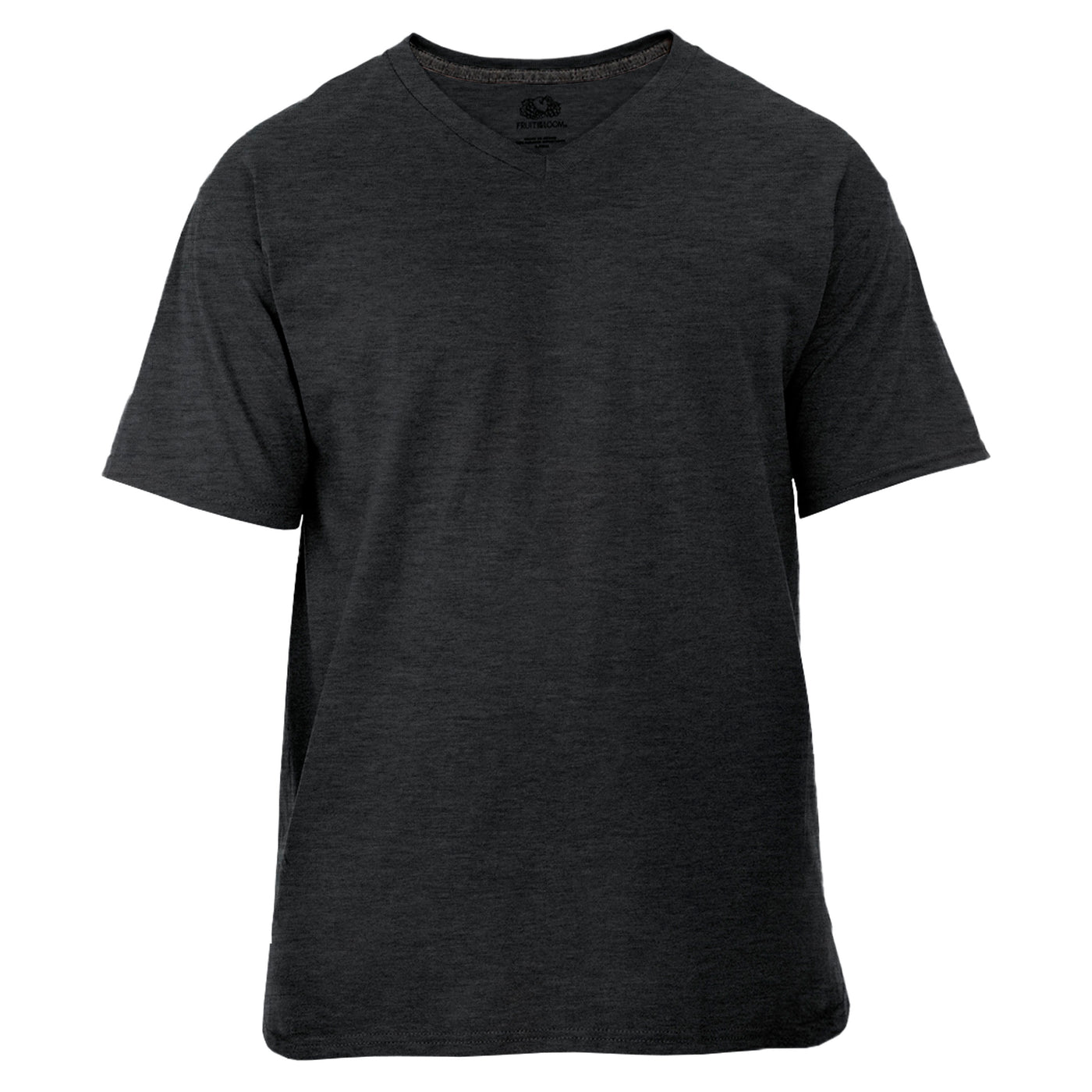 Camiseta Fruit Of The Loom Cuello V, Color Gris -talla S