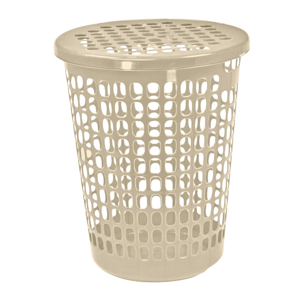 Canaston Guateplast Para Lavanderia Con Tapa 66 Color Beige - 1 Ud