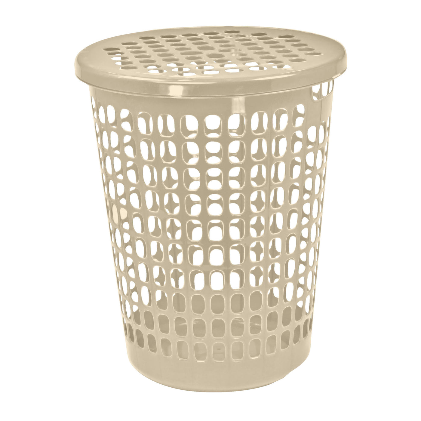 Canaston Guateplast Para Lavanderia Con Tapa 66 Color Beige - 1 Ud