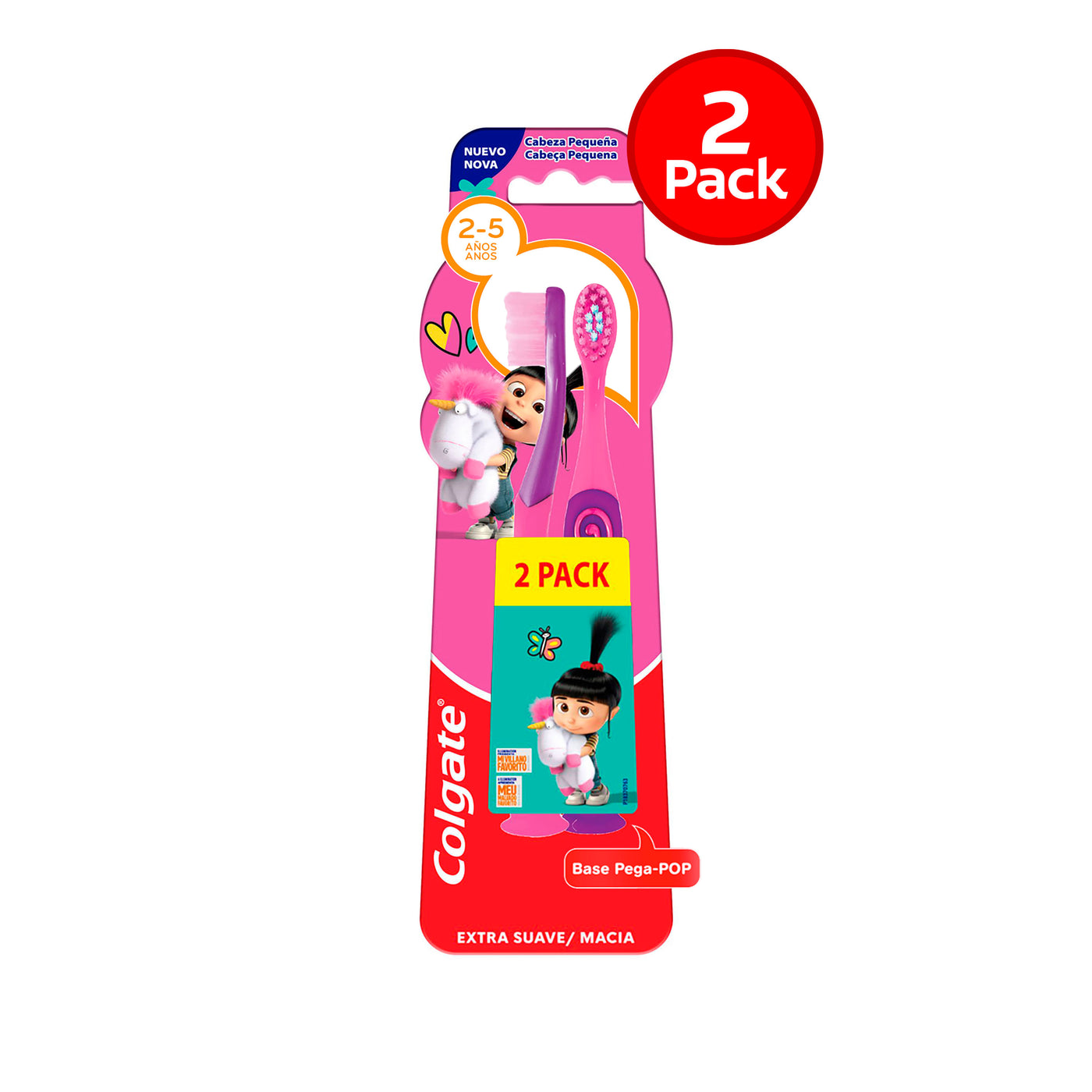 Cepillo Dental Colgate Agnes & Fluffy, 2 Pack -2 A 5 Años
