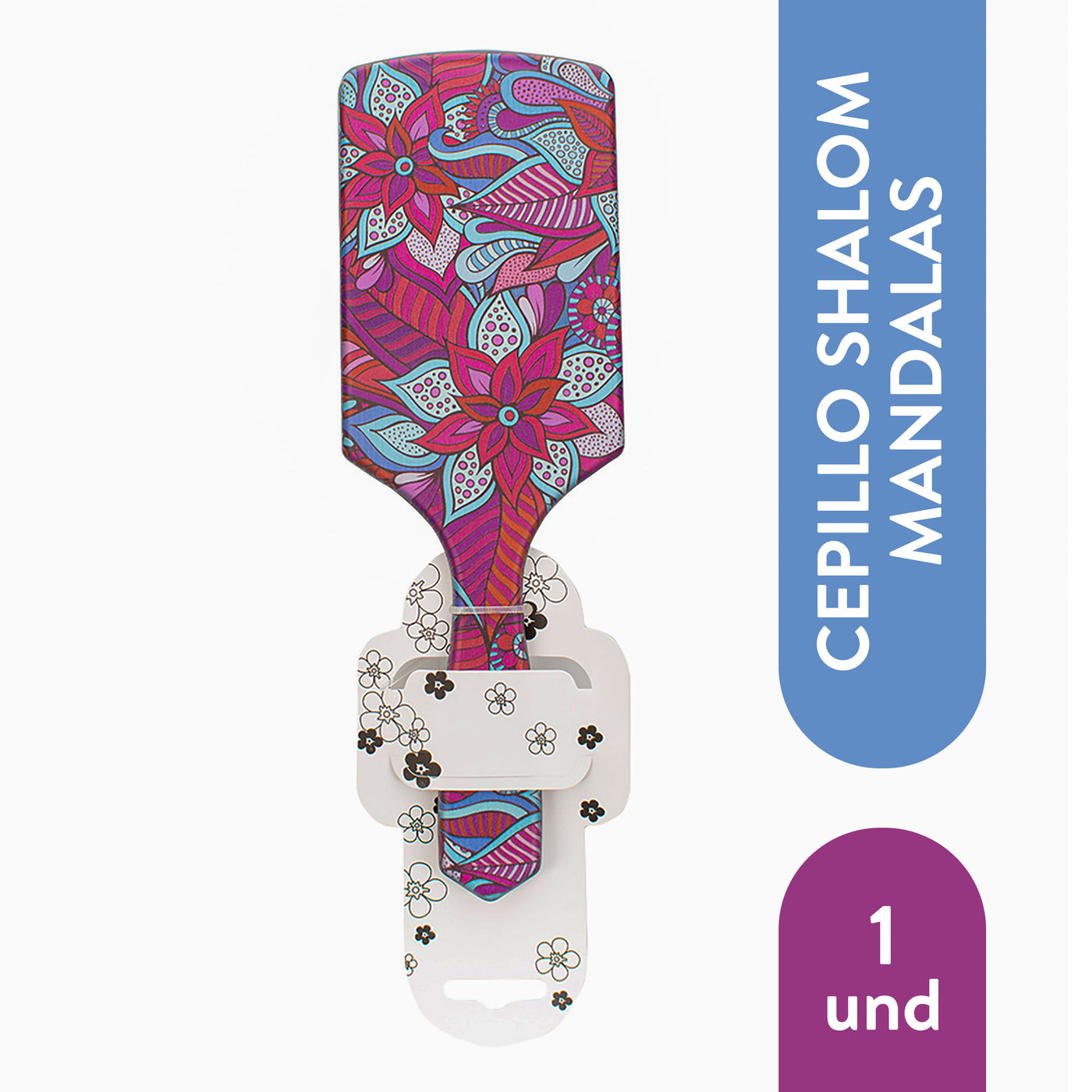 Cepillo Shalom Para Cabello Mandalas - 1 Unidad