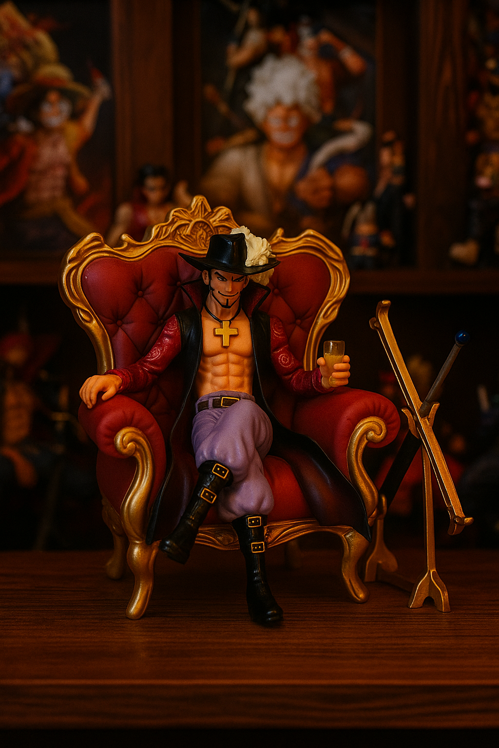 🗡️ Figura de Dracule Mihawk – One Piece