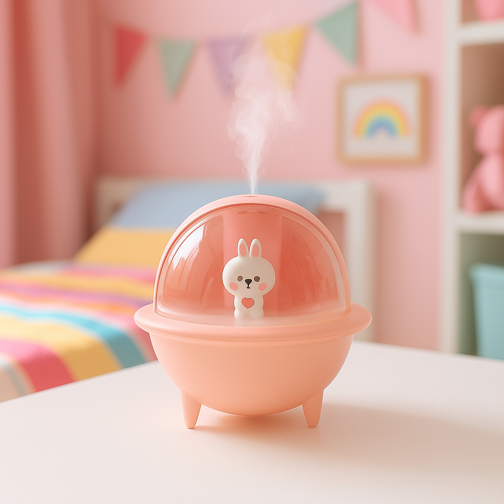 Difusor de Conejito en Nave Espacial – Aromaterapia y Fantasía en un Solo Toque