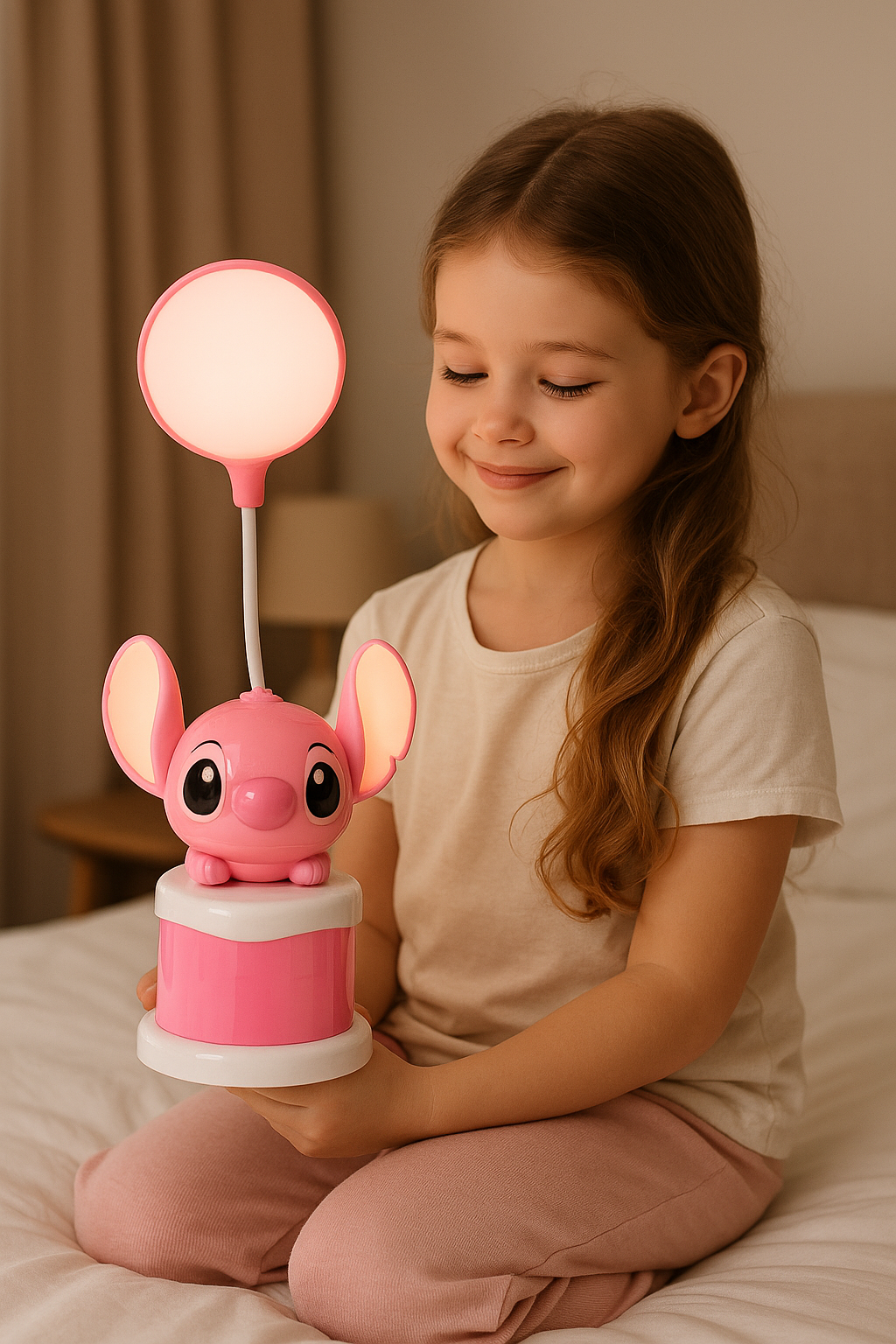 Ohana Buddy — Lámpara LED Stitch con Base Organizador (Edición Alta)