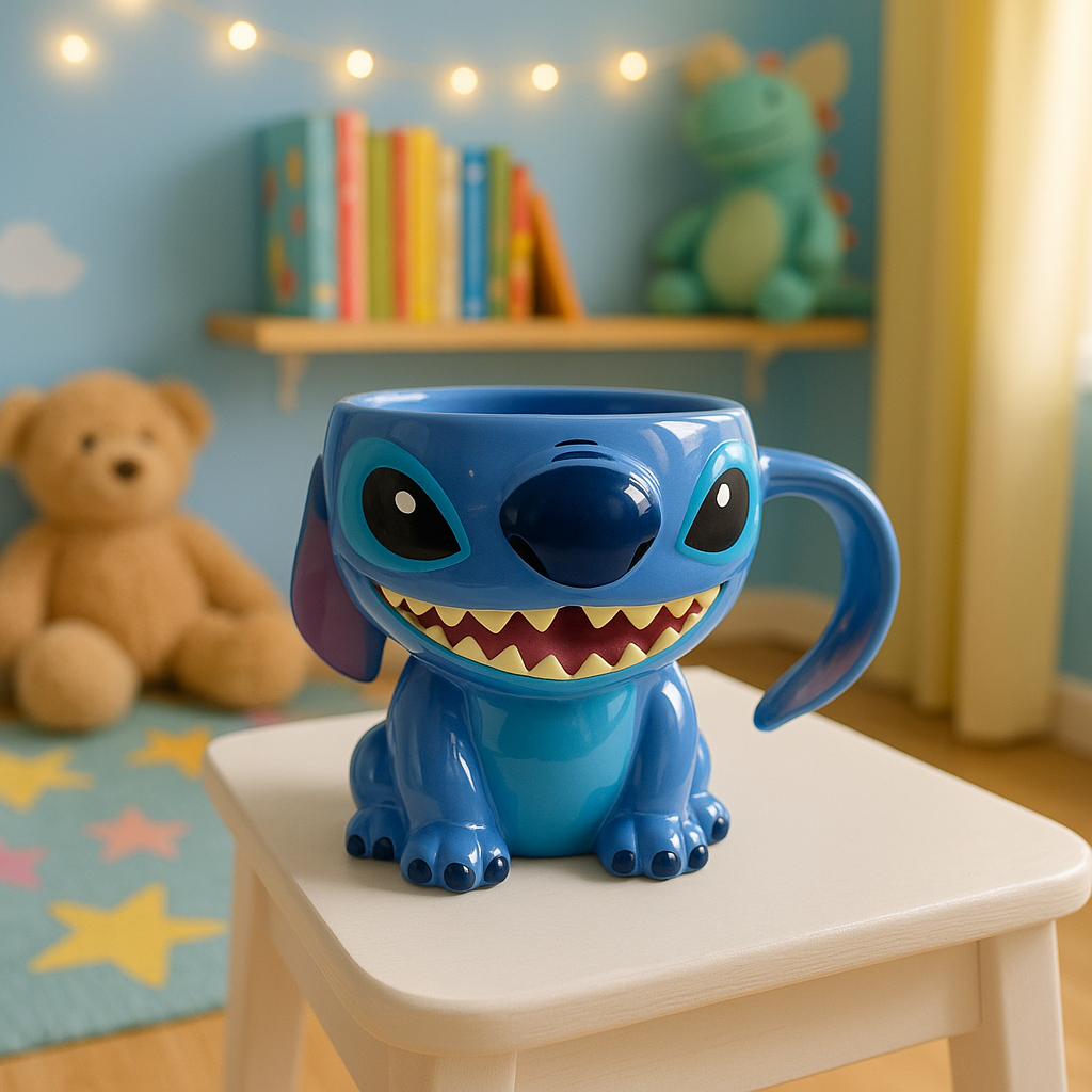 Taza de Cerámica 3D Stitch – Edición Coleccionable