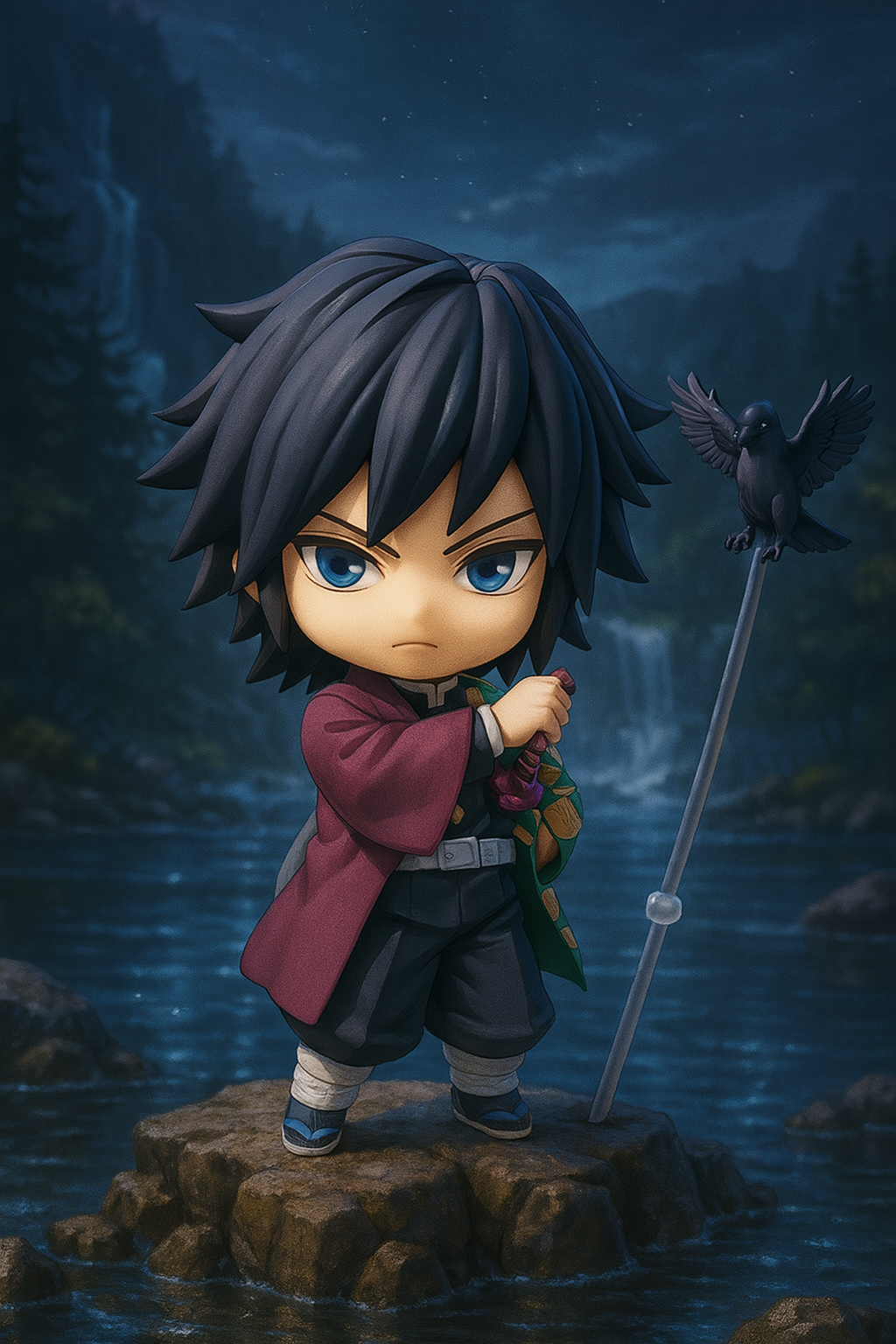 Figura Giyu Tomioka con accesorios – Demon Slayer