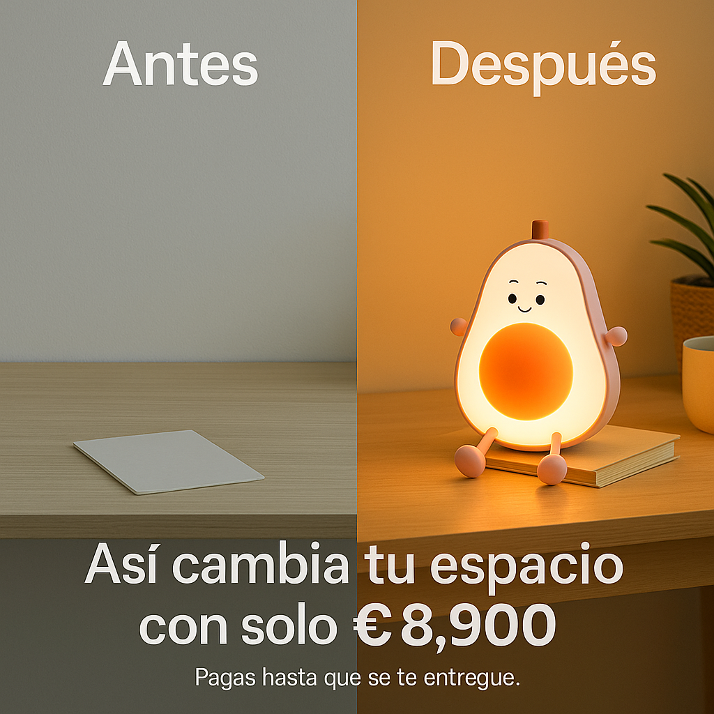 LAMPARA AGUACATE ROSADO