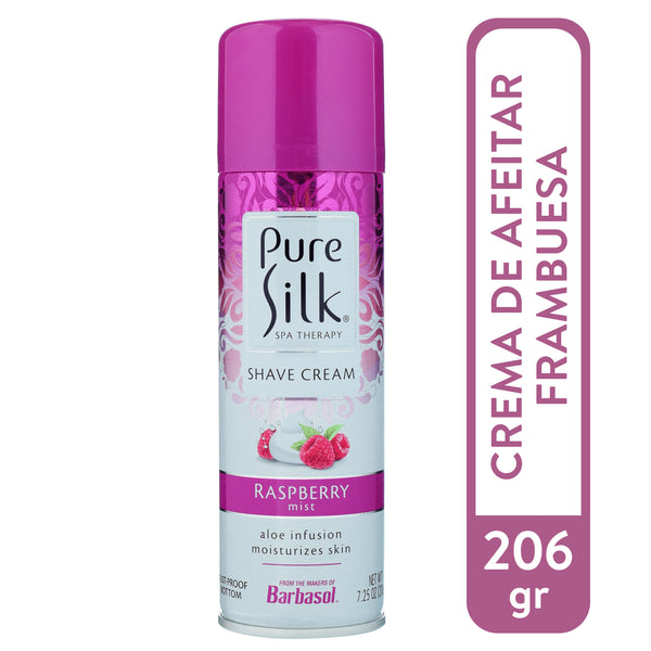 Espuma De Afeitar Pure Silk Aroma Frambuesa - 206 G