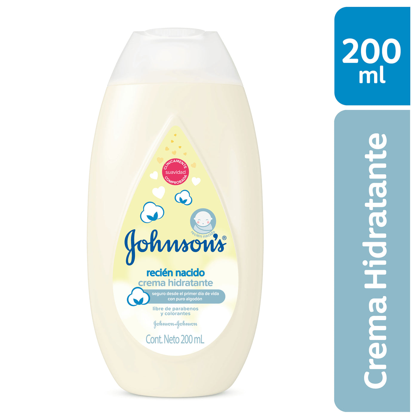Crema Corporal Bebé Johnson's Recién Nacido - 200 Ml