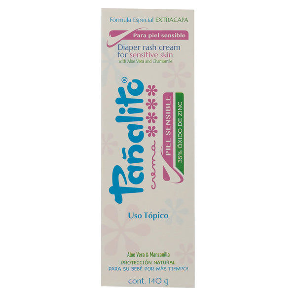 Crema Para Bebé Pañalito Para Piel Sensible Con Aloe Vera Y Manzanilla - 140 G