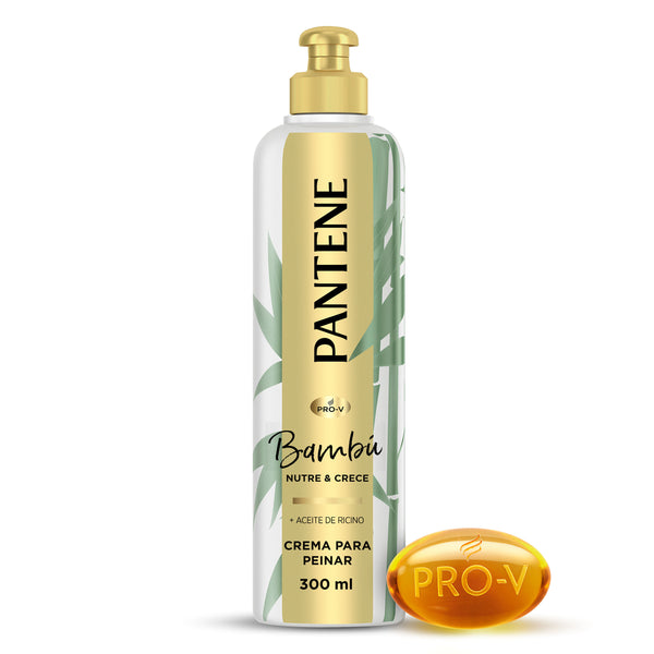 Crema Para Peinar Pantene Pro-v Bambú Nutre & Crece -300ml