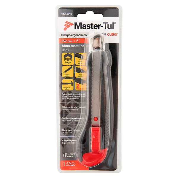 Cutter Master Tul De Alma Metalica Con Cuerpo Ergonomico - Unidad