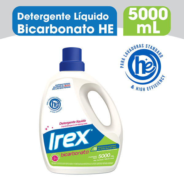 Detergente Líquido Irex Bicarbonato - 5000 Ml
