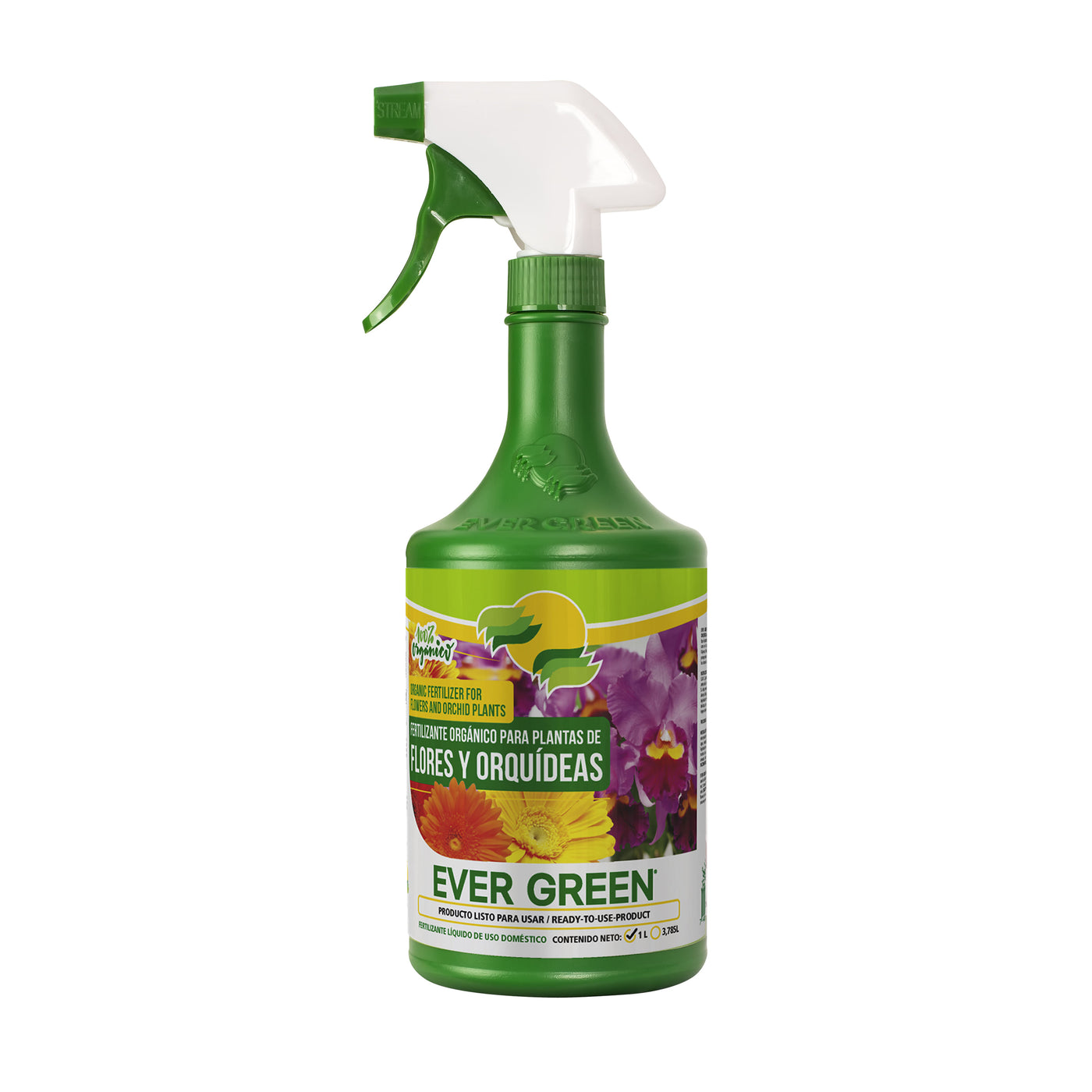 Fertilizante Líquido Ever Green Para Flores Y Orquideas - 1lt