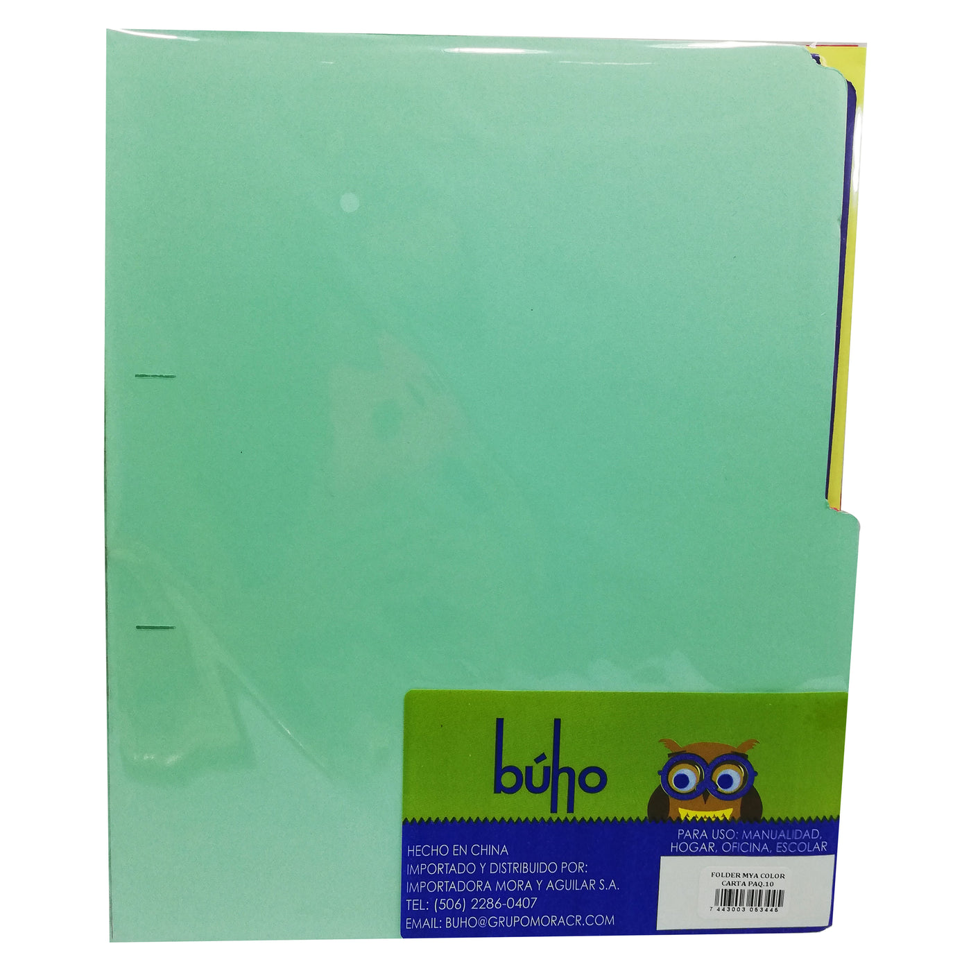 Folders Mya, De Colores -10 Uds