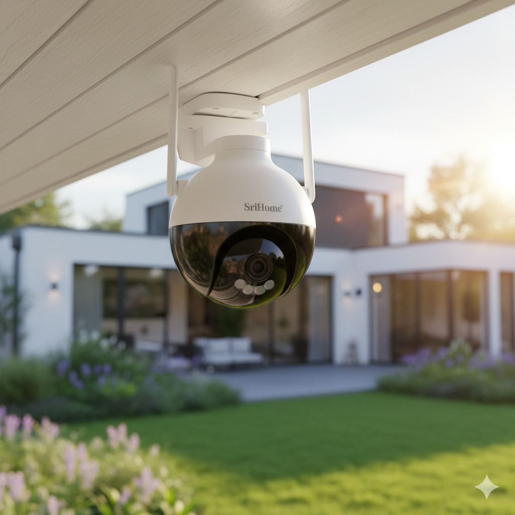 Cámara Domo WiFi SriHome (Modelo SH045) | Dual Band 5G y 2.4G