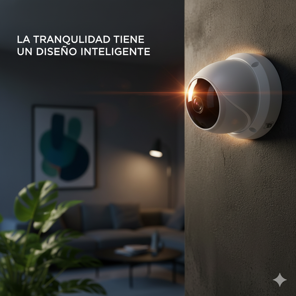Cámara WiFi Interior Q1 360° | Resolución 3MP, Seguimiento de Movimiento y Visión Nocturna