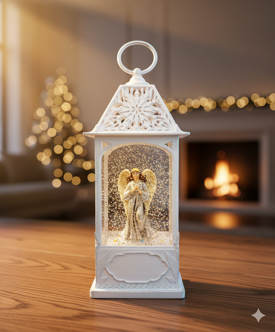 Lámpara Navideña Ángel de Cerámica (28cm)
