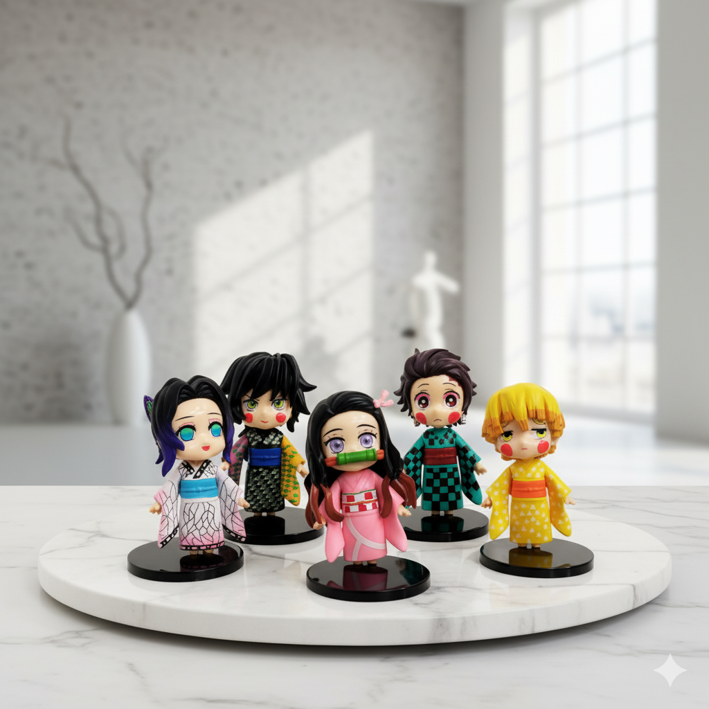 Set Figuras Chibi KNY-C5 | Kimetsu no Yaiba (5-Pack)