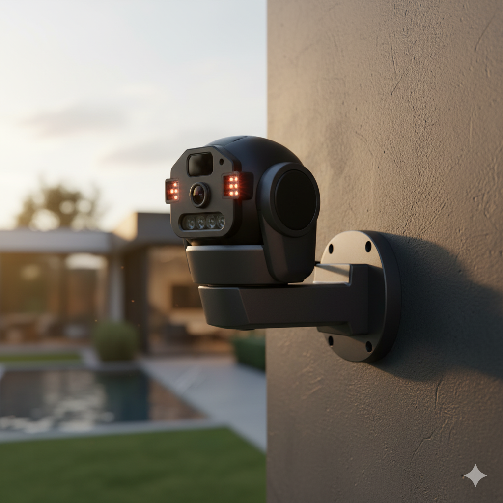 Cámara de Seguridad Exterior (Modelo Q812) | Lente Dual y Zoom 10X