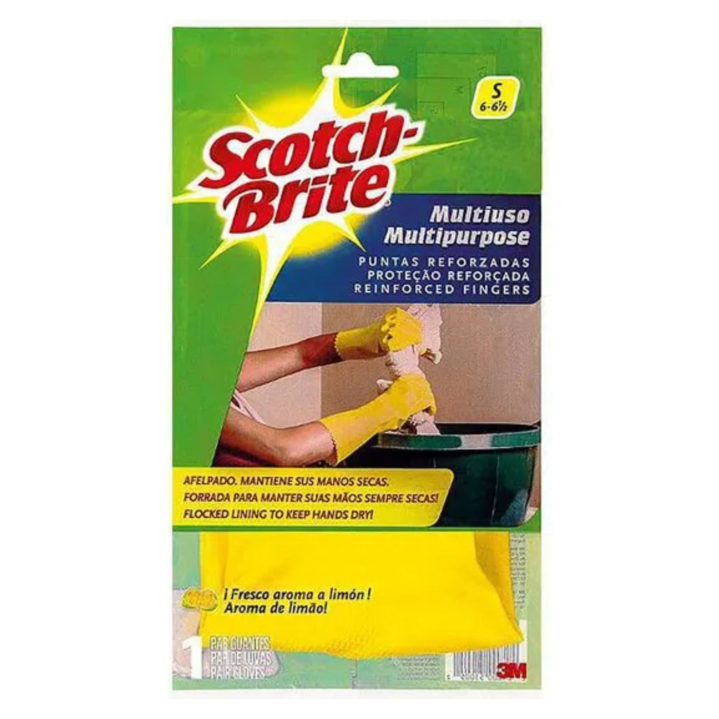 Guantes Scotch Brite Amarillo Multiuso - 2 Uds