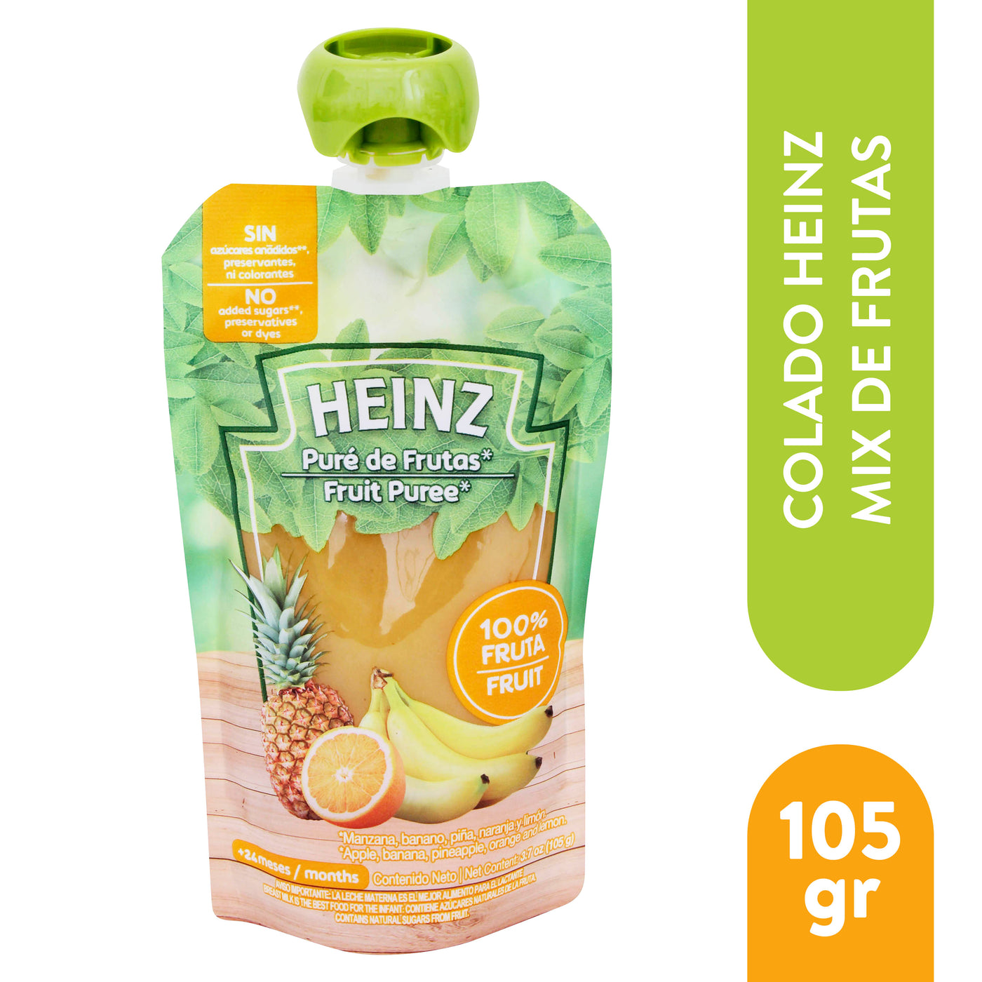 Colado Puré Mix De Frutas Heinz - 105 G